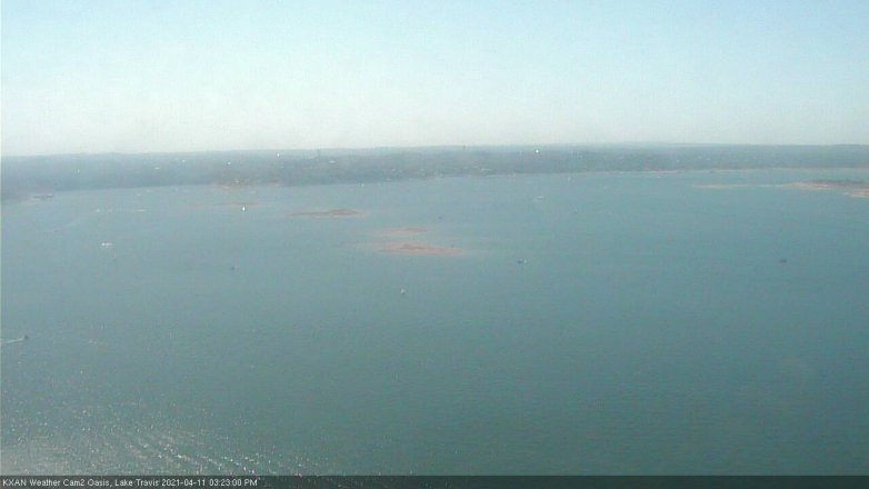 Lake Travis webcam, April 11, 2021 3:25 PM CT