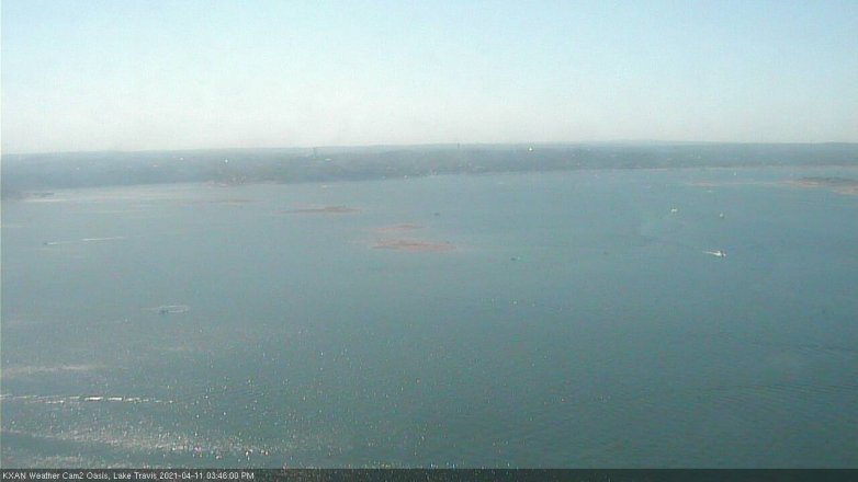 Lake Travis webcam, April 11, 2021 3:45 PM CT