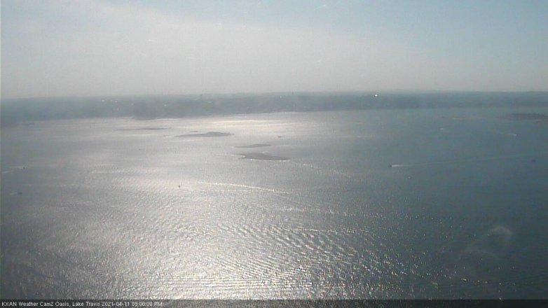 Lake Travis webcam, April 11, 2021 5:00 PM CT