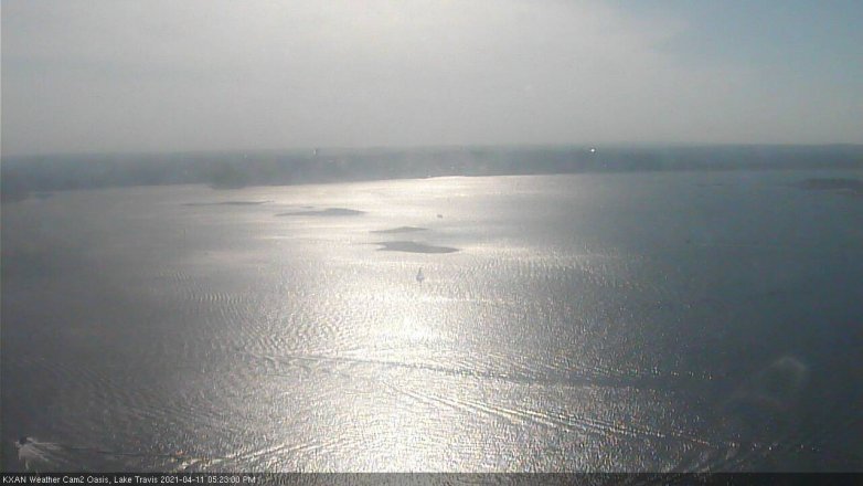 Lake Travis webcam, April 11, 2021 5:25 PM CT