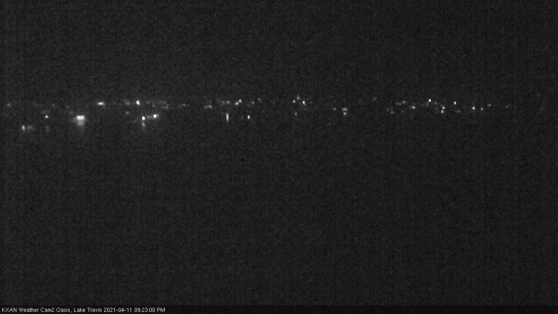 Lake Travis webcam, April 11, 2021 9:25 PM CT