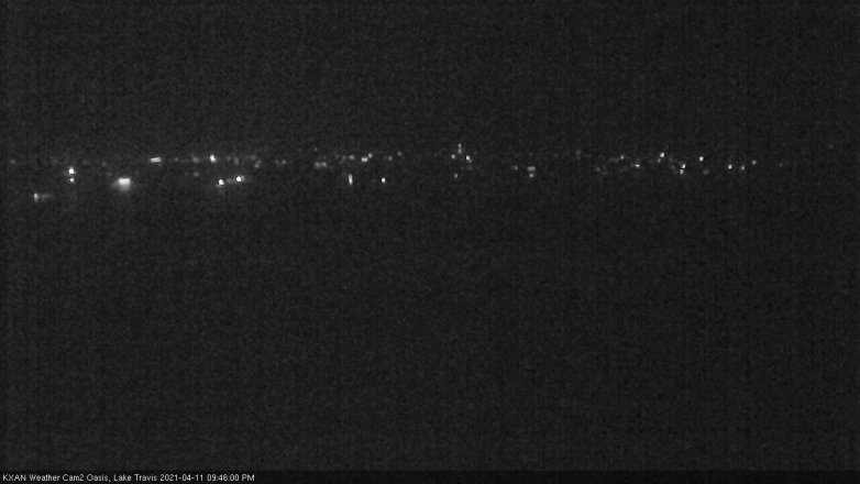 Lake Travis webcam, April 11, 2021 9:45 PM CT