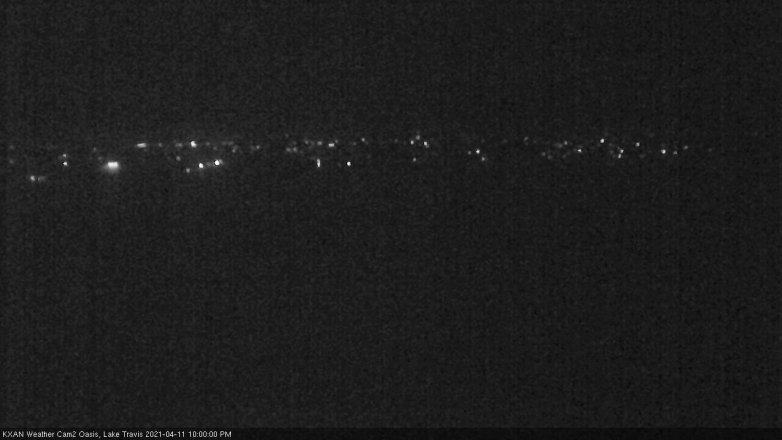 Lake Travis webcam, April 11, 2021 10:00 PM CT