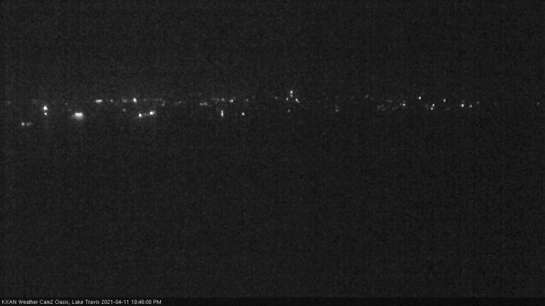 Lake Travis webcam, April 11, 2021 10:45 PM CT