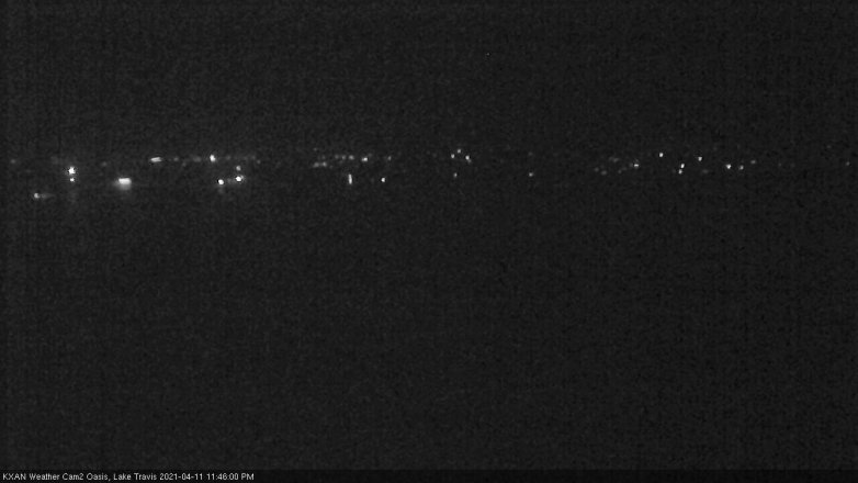 Lake Travis webcam, April 11, 2021 11:45 PM CT