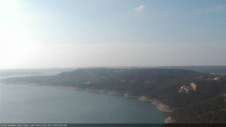 Lake Travis webcam, April 12, 2021 5:25 PM CT