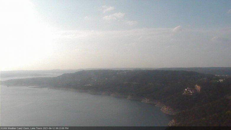 Lake Travis webcam, April 12, 2021 6:25 PM CT