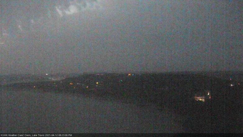 Lake Travis webcam, April 12, 2021 8:25 PM CT