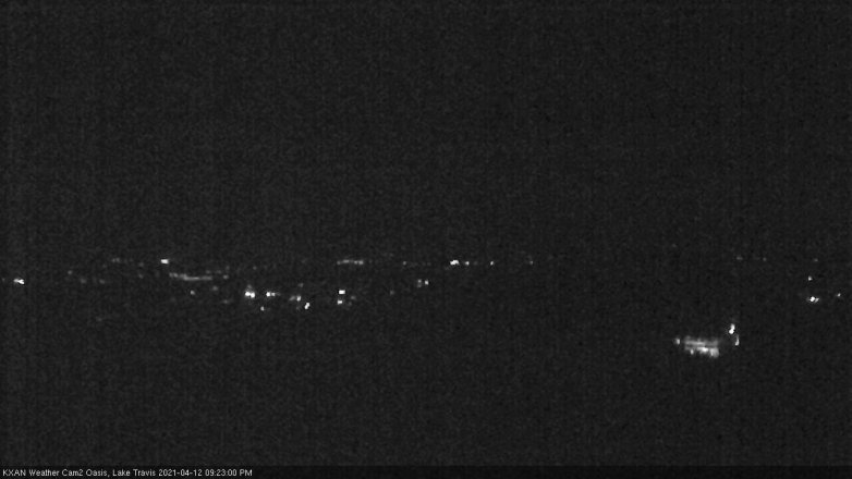 Lake Travis webcam, April 12, 2021 9:25 PM CT