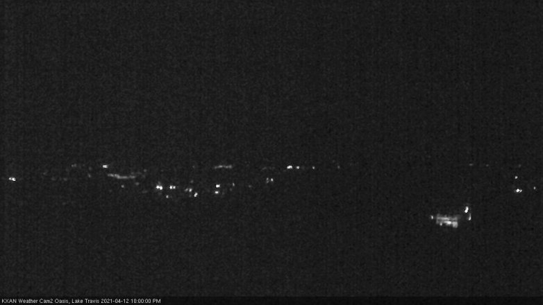 Lake Travis webcam, April 12, 2021 10:00 PM CT