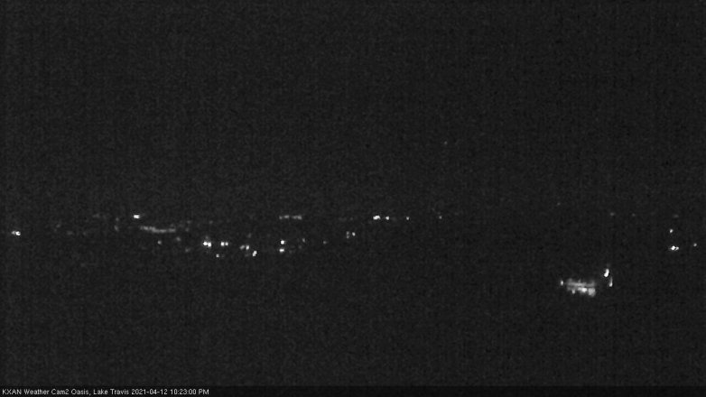 Lake Travis webcam, April 12, 2021 10:25 PM CT
