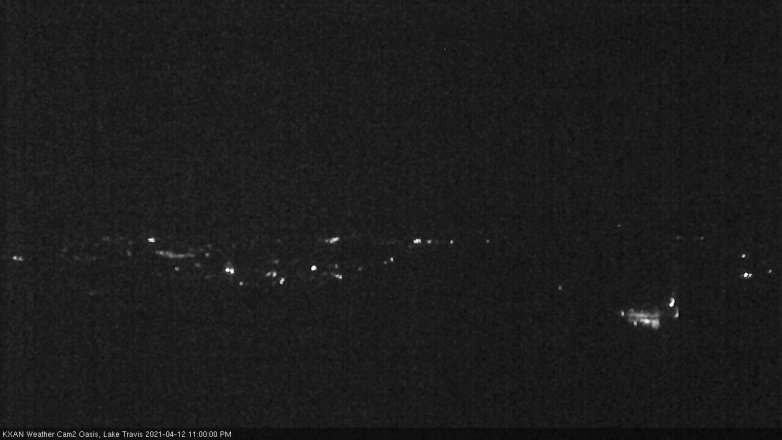 Lake Travis webcam, April 12, 2021 11:00 PM CT
