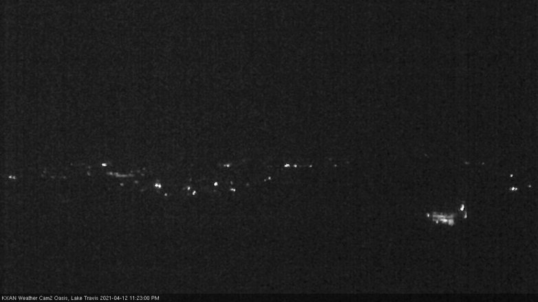 Lake Travis webcam, April 12, 2021 11:25 PM CT