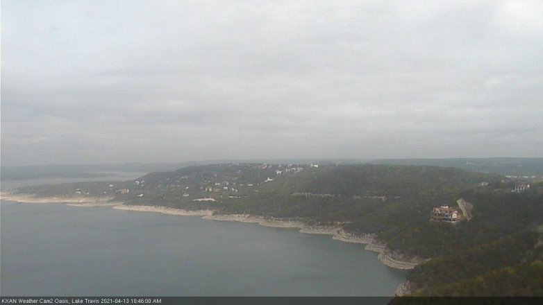 Lake Travis webcam, April 13, 2021 10:45 AM CT