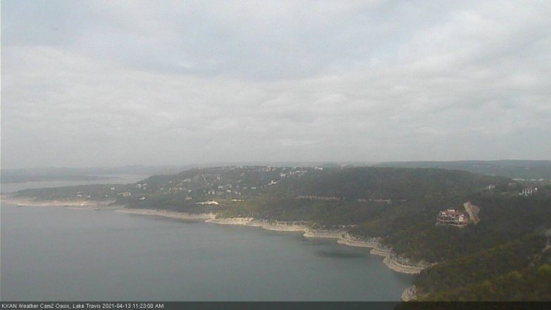 Lake Travis webcam, April 13, 2021 11:25 AM CT