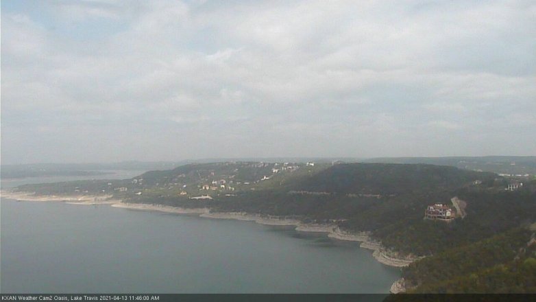 Lake Travis webcam, April 13, 2021 11:45 AM CT