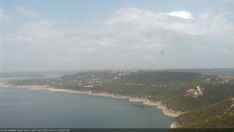 Lake Travis webcam, April 13, 2021 12:00 PM CT