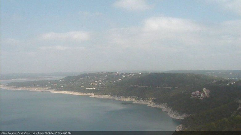 Lake Travis webcam, April 13, 2021 12:45 PM CT