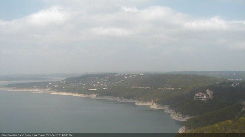 Lake Travis webcam, April 13, 2021 1:00 PM CT