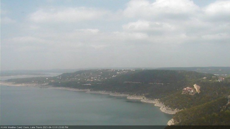 Lake Travis webcam, April 13, 2021 1:25 PM CT