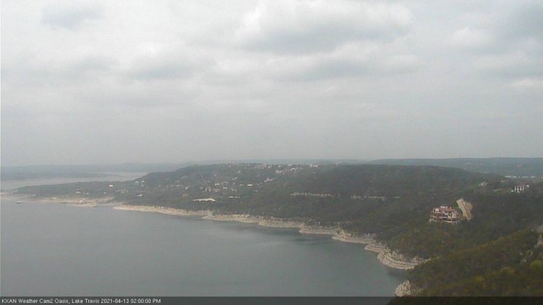 Lake Travis webcam, April 13, 2021 2:00 PM CT