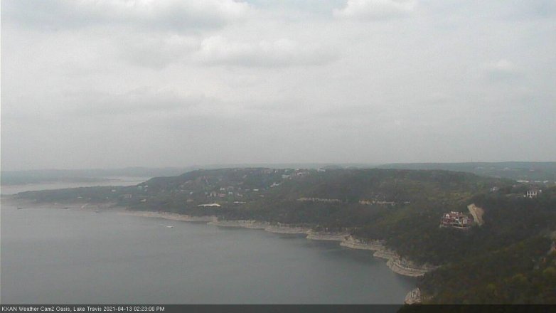 Lake Travis webcam, April 13, 2021 2:25 PM CT