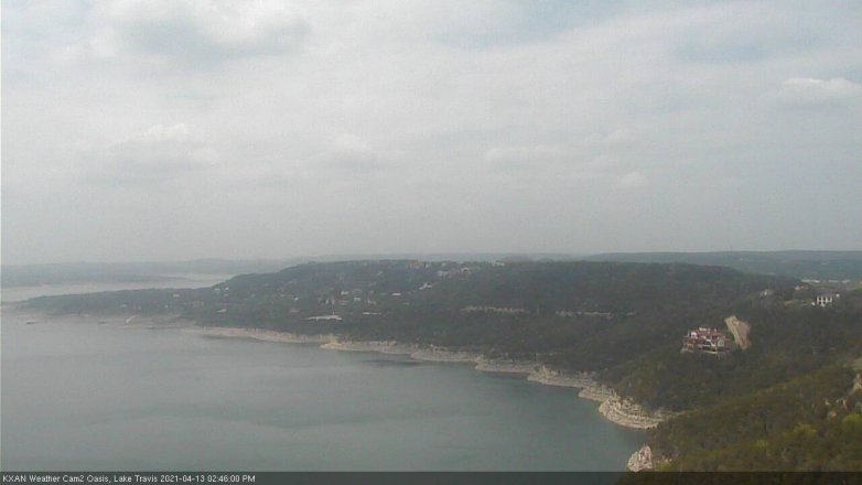 Lake Travis webcam, April 13, 2021 2:45 PM CT