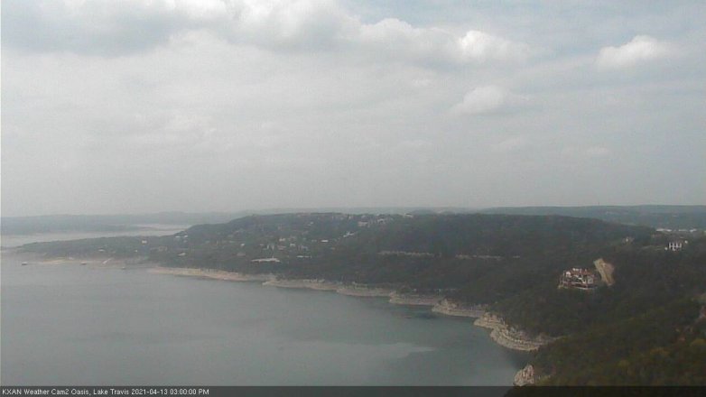 Lake Travis webcam, April 13, 2021 3:00 PM CT