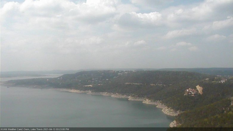 Lake Travis webcam, April 13, 2021 3:25 PM CT