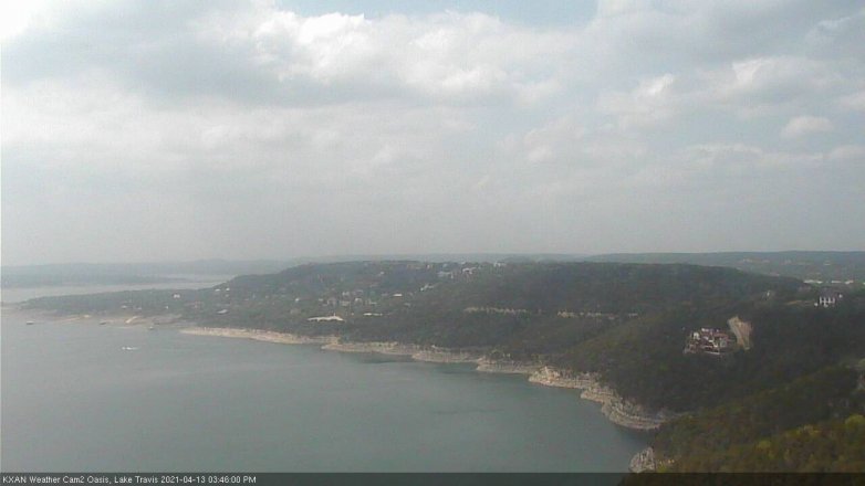 Lake Travis webcam, April 13, 2021 3:45 PM CT