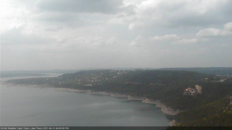 Lake Travis webcam, April 13, 2021 4:00 PM CT