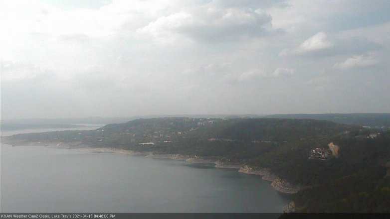 Lake Travis webcam, April 13, 2021 4:45 PM CT