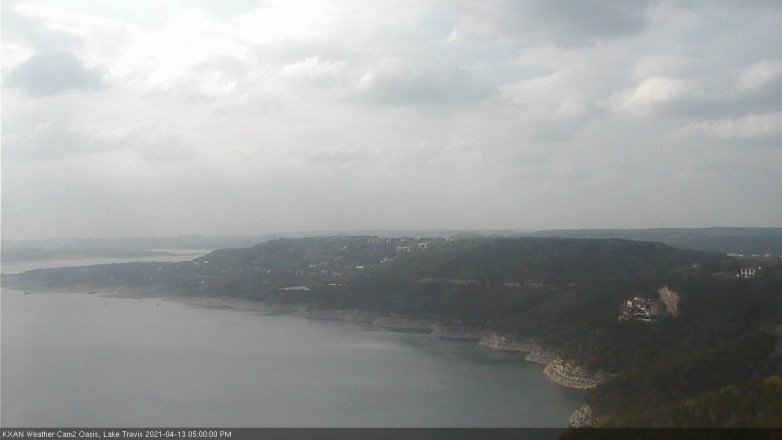 Lake Travis webcam, April 13, 2021 5:00 PM CT