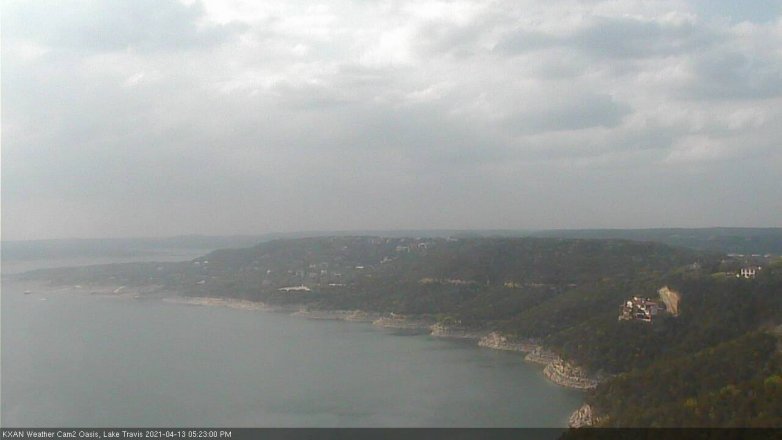 Lake Travis webcam, April 13, 2021 5:25 PM CT