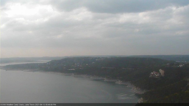 Lake Travis webcam, April 13, 2021 5:45 PM CT