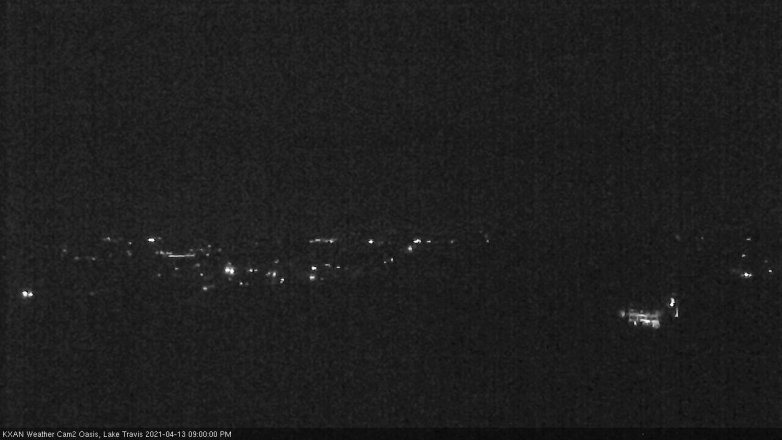 Lake Travis webcam, April 13, 2021 9:00 PM CT