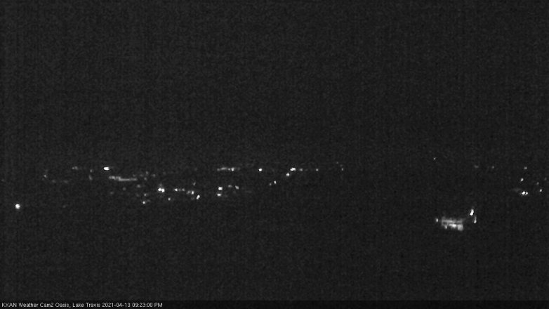 Lake Travis webcam, April 13, 2021 9:25 PM CT