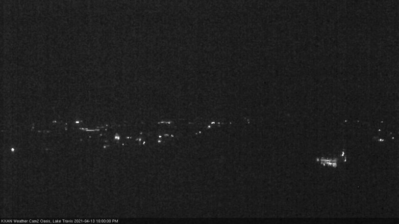 Lake Travis webcam, April 13, 2021 10:00 PM CT