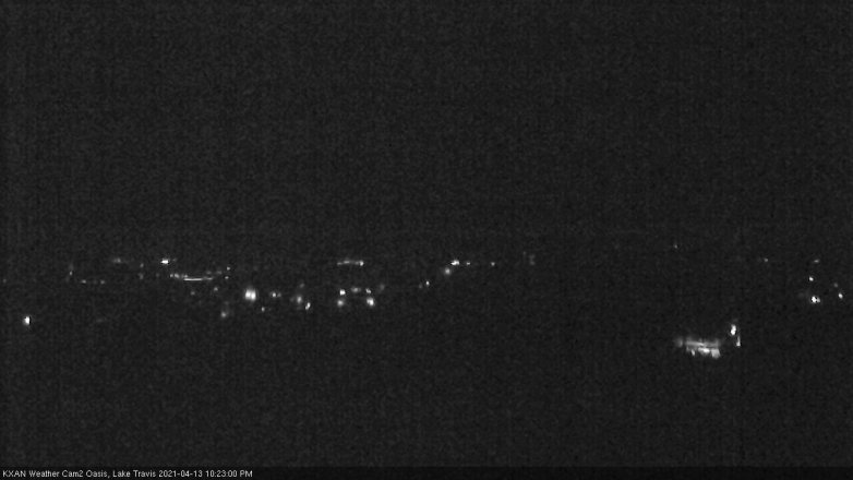 Lake Travis webcam, April 13, 2021 10:25 PM CT