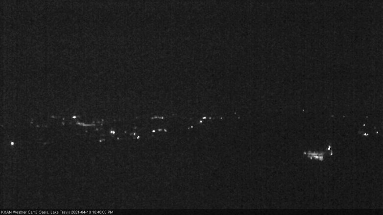 Lake Travis webcam, April 13, 2021 10:45 PM CT