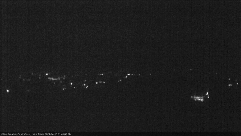 Lake Travis webcam, April 13, 2021 11:45 PM CT
