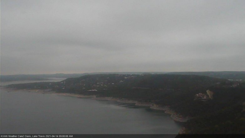 Lake Travis webcam, April 14, 2021 9:00 AM CT