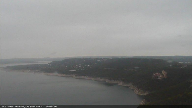 Lake Travis webcam, April 14, 2021 9:25 AM CT