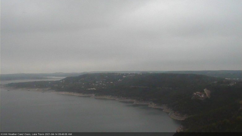 Lake Travis webcam, April 14, 2021 9:45 AM CT