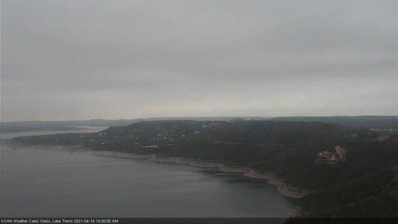 Lake Travis webcam, April 14, 2021 10:00 AM CT