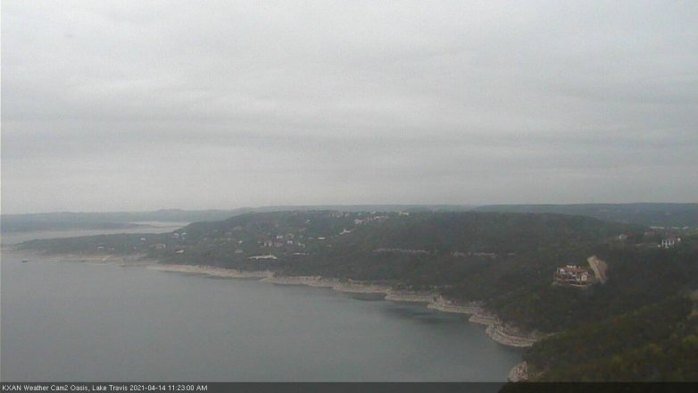 Lake Travis webcam, April 14, 2021 11:25 AM CT