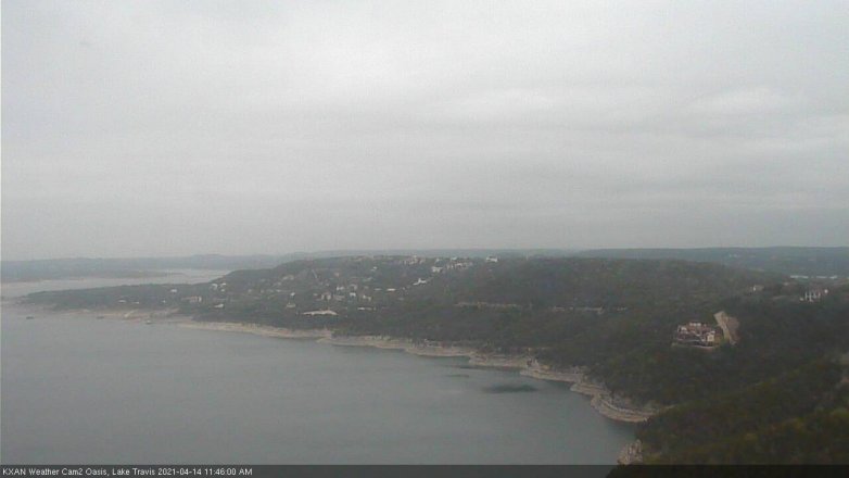 Lake Travis webcam, April 14, 2021 11:45 AM CT