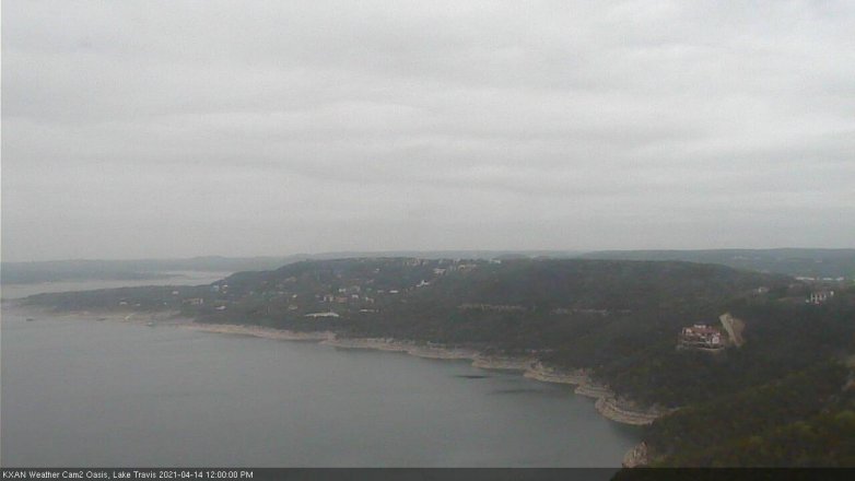 Lake Travis webcam, April 14, 2021 12:00 PM CT