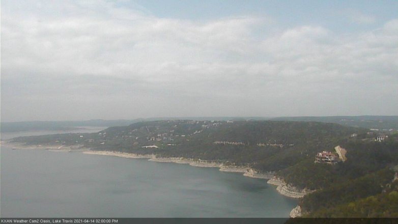 Lake Travis webcam, April 14, 2021 2:00 PM CT