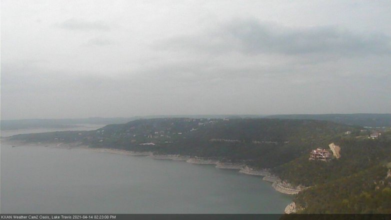 Lake Travis webcam, April 14, 2021 2:25 PM CT